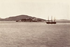 Alcatraz Island, San Francisco, 1868-69, gedruckt ca. 1876