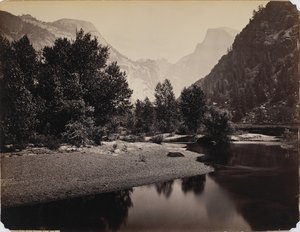 Fernsicht auf die Kuppeln, Yosemite-Tal, Kalifornien, ca. 1866 von Carleton E. Watkins
