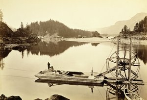 Schwimmendes Lachsrädchen, Kaskaden, 1867