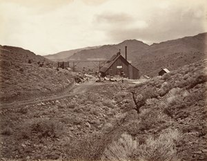 Sutro-Tunnel-Schacht Nr. 3, 1875, gedruckt ca. 1876