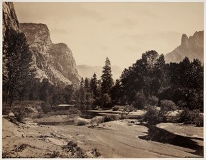 Das Yosemite-Tal vom Fuß des El Capitan von Carleton Emmons Watkins
