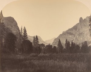 Das Tal hinauf, Nordkuppel in der Mitte, Wächter links, 1861