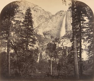 Yosemite Fall. Das Tal hinunter. 2637 Ft., 1861