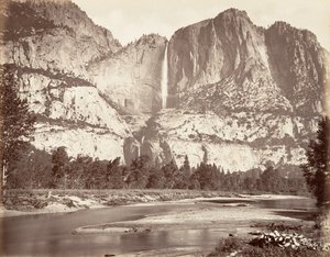 Yosemite Falls, 2.634 Fuß, ca. 1872, gedruckt ca. 1876