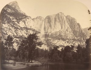 Yosemite Falls, Flussansicht, 2637 Fuß, 1861