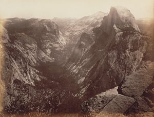 Half Dome vom Glacier Point von Carleton Watkins