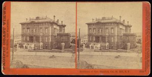 Residenz von Gouverneur Stanford, Cal. St. Hill, S.F von Carleton Watkins