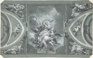 Studie für die Dekoration eines Gewölbes von Carlo Alberto Baratta
