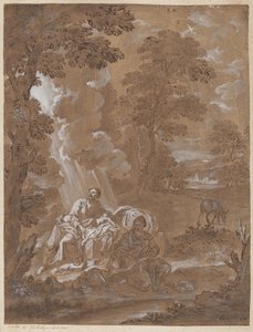 Die Rast auf der Flucht nach Ägypten von Carlo Antonio Tavella