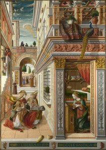 Die Verkündigung mit dem heiligen Emidius von Carlo Crivelli