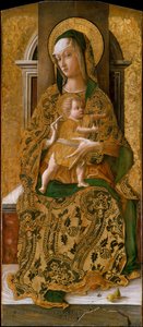 Madonna und Kind auf dem Thron