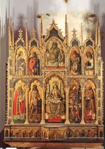 Madonna mit Kind und Heiligen, Polyptychon von Carlo Crivelli
