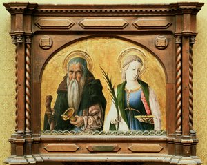 St. Antonius der Einsiedler und St. Lucia, ca. 1470 von Carlo Crivelli