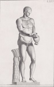 Statue eines männlichen Athleten, 1734 von Carlo Gregori