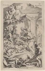 San Carlo Borromeo gibt den Opfern der Pest die letzte Kommunion