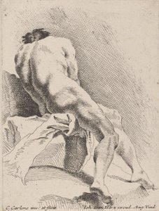 Akademische Studie, von hinten gesehen von Carlo Innocenzo Carloni