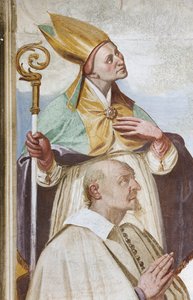 Krönung der Jungfrau (Fresko) (Detail) von Carlo Innocenzo Carloni