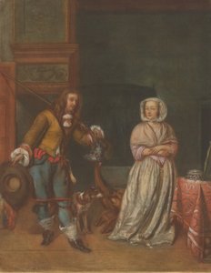 Jäger besucht eine Dame, 1783-1786