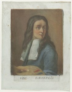 Porträt des Malers Vincenzo Bachereli (Künstler-Selbstporträts in der Galleria degli Uffizi in Florenz, Serientitel) von Carlo Lasinio
