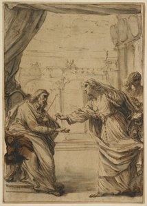 Die Familie Rospigliosi huldigt Papst Clemens IX. von Carlo Maratta or Maratti
