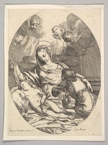 Jungfrau und Kind mit der Heiligen Maria Magdalena von Carlo Maratta or Maratti