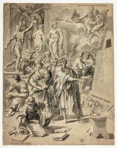Allegorische Szene im Atelier des Künstlers von Carlo Maratti