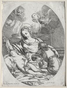 Madonna und Kind mit der Magdalena von Carlo Maratta or Maratti