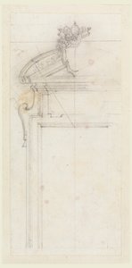 Entwurf für einen Türrahmen von Carlo Marchionni