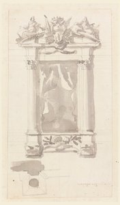 Entwurf für ein Fenstergehäuse von Carlo Marchionni