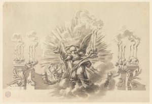 Entwurf für eine zeremonielle Dekoration von Carlo Marchionni