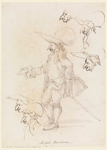 Karikaturen, ca. 1725–75 von Carlo Marchionni