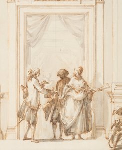 Entwurf für das Nordportal, Große Galerie, Villa Albani, Rom, Italien, 1755–56