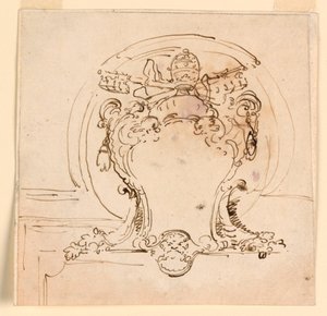 Päpstliches Wappen, 1740–58