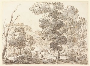 Straße in einem bergigen Land, 1770-1786