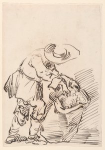 Zeichnung, Arbeitender Bauer, 1728–78