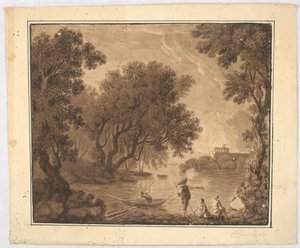 Fischer in der Landschaft von Carlo Marchionni