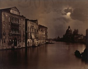 [Nachtansicht des Canal Grande, Venedig], ca. 1875 von Carlo Naya