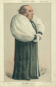 Dr. Thomson, der Erzbischof von York, der Erzbischof der Gesellschaft, 24. Juni 1871, Vanity Fair Karikatur von Carlo Pellegrini