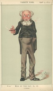 Mr. Anthony Trollope, ein Romanautor, 5. April 1873, Vanity Fair Karikatur von Carlo Pellegrini