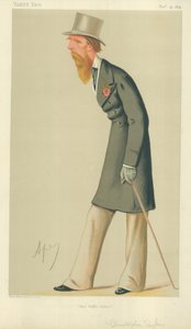 Mr. Christopher Sykes, Der Freund der Möwen, 14. November 1874, Vanity Fair Karikatur von Carlo Pellegrini
