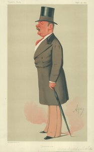 Mr. George Augustus Sala, Journalismus, 25. September 1875, Vanity Fair Karikatur von Carlo Pellegrini