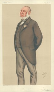 Mr. Henry Villebois, Der Gutsherr, 8. September 1877, Vanity Fair Karikatur von Carlo Pellegrini