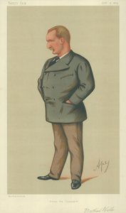 Mr. Matthew Webb, durchschwamm den Kanal, 9. Oktober 1875, Vanity Fair Karikatur von Carlo Pellegrini