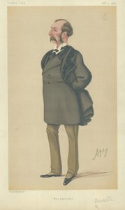 Sir Charles Russell (Farblithografie) von Carlo Pellegrini