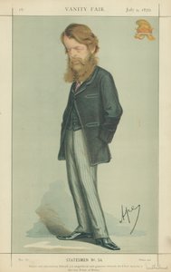 Der Herzog von Sutherland, einfach und bescheiden, aber großartig und großzügig gegenüber seinen Mitmenschen, der wahre Fürst der Herzöge, 9. Juli 1870, Vanity Fair Karikatur