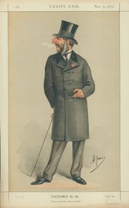 Der ehrenwerte J C Vivian, Immer angenehm immer freundlich, 5. November 1870, Vanity Fair Karikatur von Carlo Pellegrini