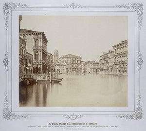 Venedig, Der Canal Grande von der San Barnabas Fähre von Carlo Ponti