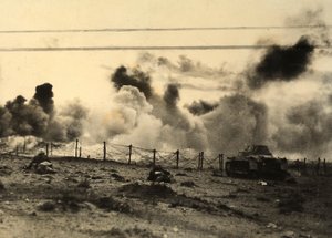 Zweiter Weltkrieg: Deutsche Soldaten rücken auf britische Linien in Tobruk, Libyen vor