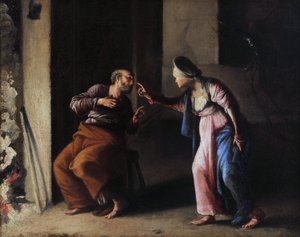 Die Verleugnung des heiligen Petrus von Carlo Saraceni