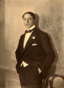 Porträt des Journalisten Luigi Barzini in formeller Kleidung von Carlo Wulz